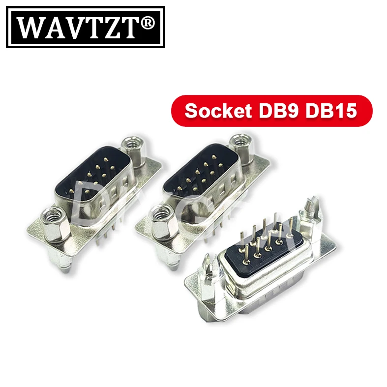 オスとメスのソケットコネクタ,rs232スプーン,セットねじポスト,3.08度,3行,vgaインターフェイス,db9,db15,5個