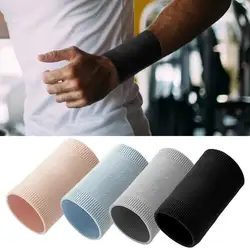 Wist Sweatband Tennis Sport Wristband Volleyball Gym Elastic Wrist Brace Support Sweat Band Towel Bracelet Protectorr 