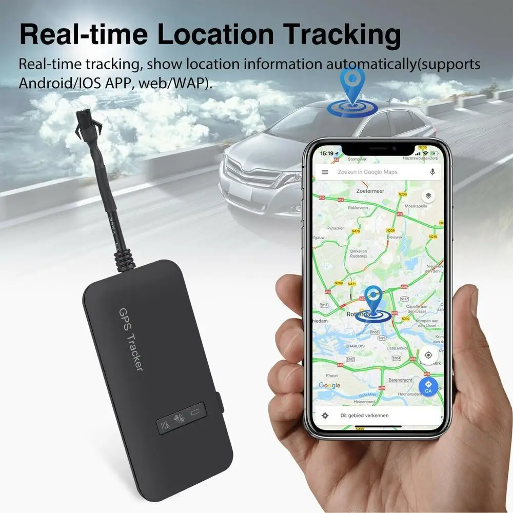 Real Time Gps Tracker Tracking Locator Apparaat Gprs Gsm Auto/Motorfiets Intelligent Anti Diefstal Apparaat Voor Android Ios App