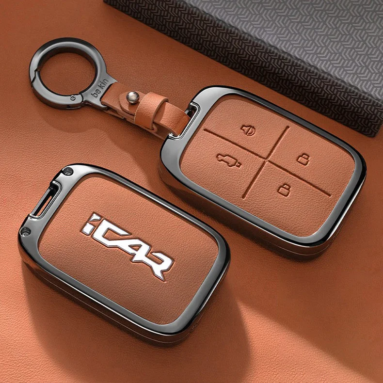 Autoschlüsselhülle für Chery Icar V23 2025 2026 – Schlüsselanhänger, Fernbedienungsgehäuse, Ringhalter, Zubehör – Detail 4