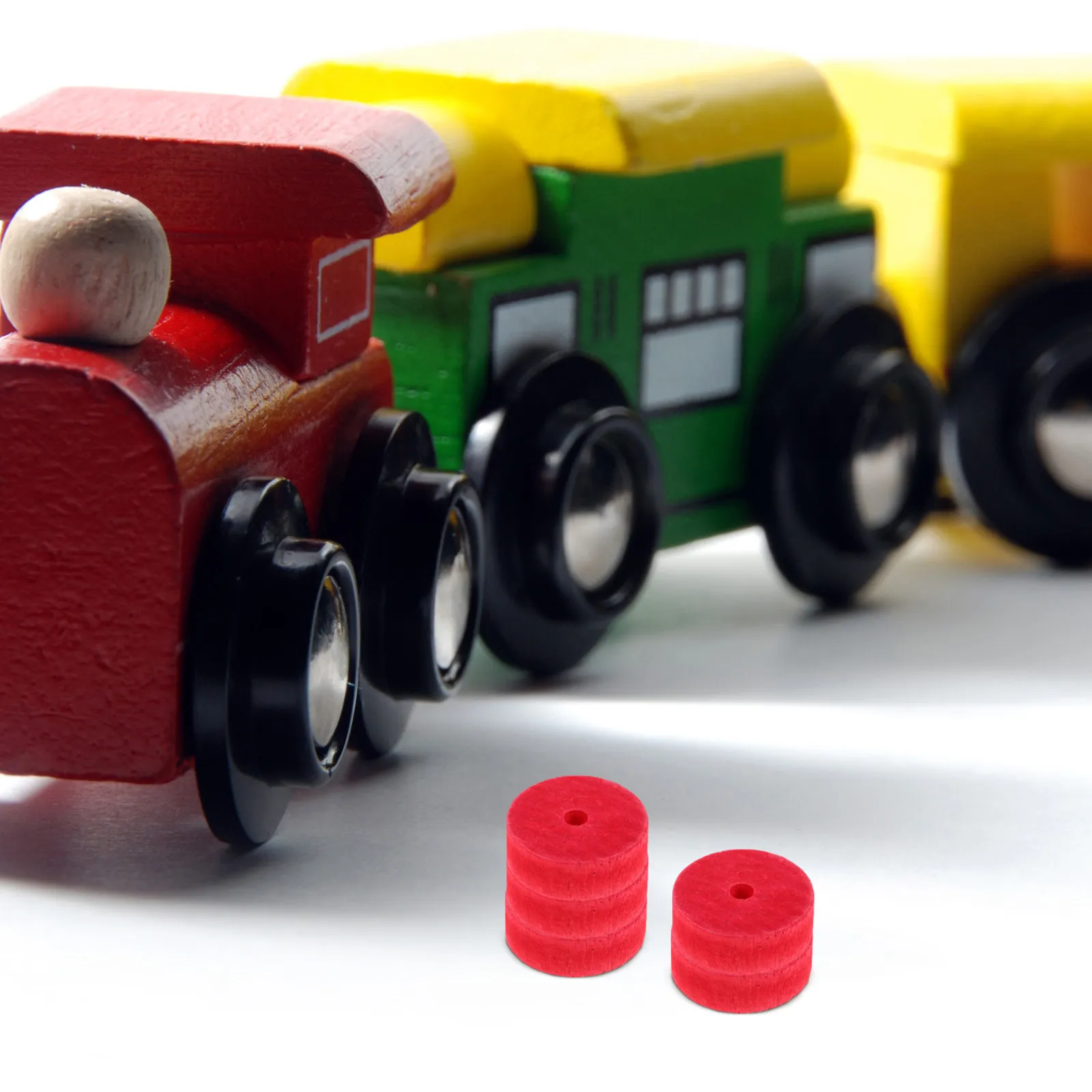 

10Pcs Round Wooden Wheels Craft Supplies for DIY Smooth Finish Kids Hand Eye Coordination Development Unfinished