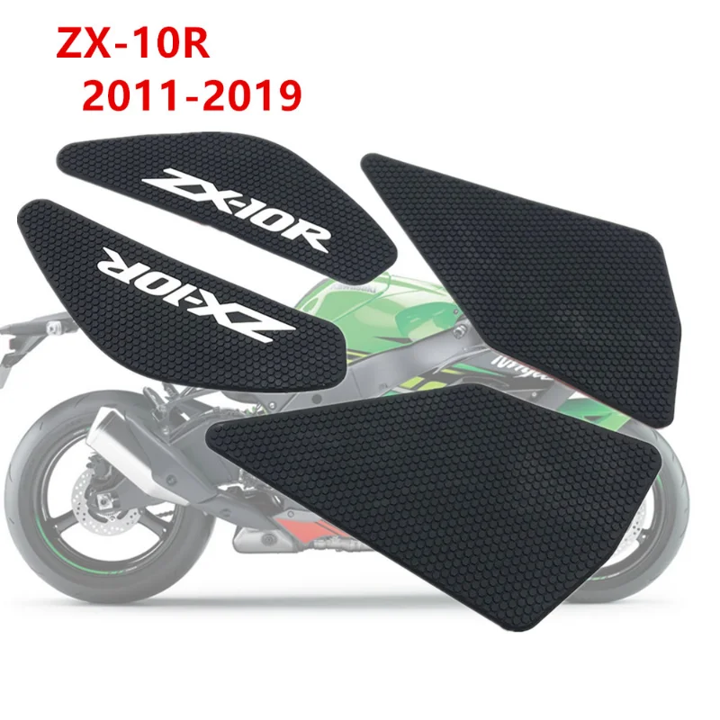 

ZX-10R Side Fuel Tank Stickers Tank Pad For Kawasaki ZX-10R 2011-2019 2018 Tank Grips Knee Pad Grip Pad Tank Protection Decal