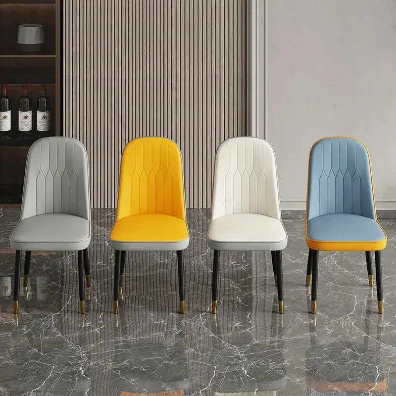 

European Style Luxury Dining Chairs Backrest Hotel Chairs Dining Office Chairs Nail Salons Makeup Stool Computer Chair Furniture