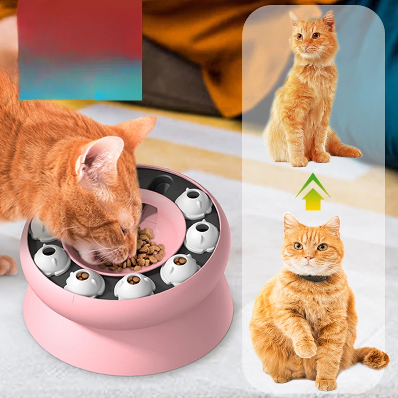 Rotating Leaky Feeding Cat Bowl Puzzle Cat Toy