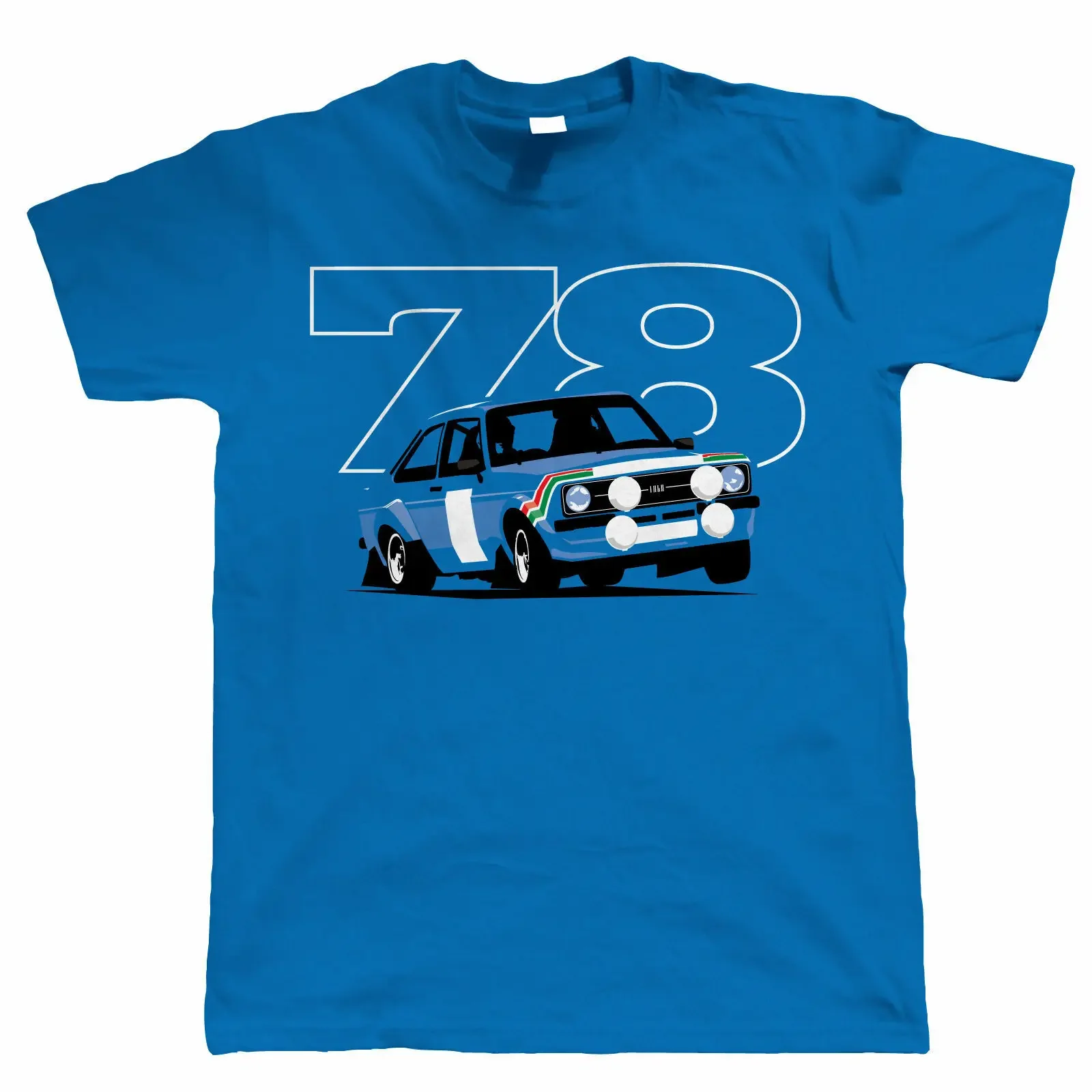 

Mk2 Escort RS 78 Rally Mens Car T Shirt for Him Dad long or short sleeves