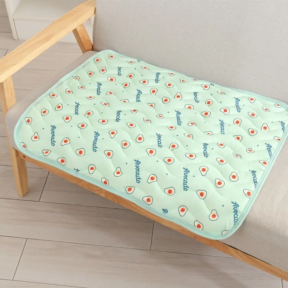 Pet Pad Cool Summer Pet Mat Ice Silk Breathable Dog Sofa Mat Cute Soft Dog Ice Mat Summer