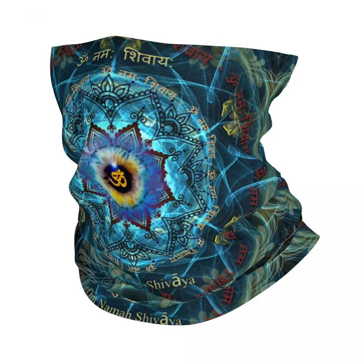 Тонкая бандана Om Namah Shivaya, шейный платок, шарф, повязка на голову, шейный чехол