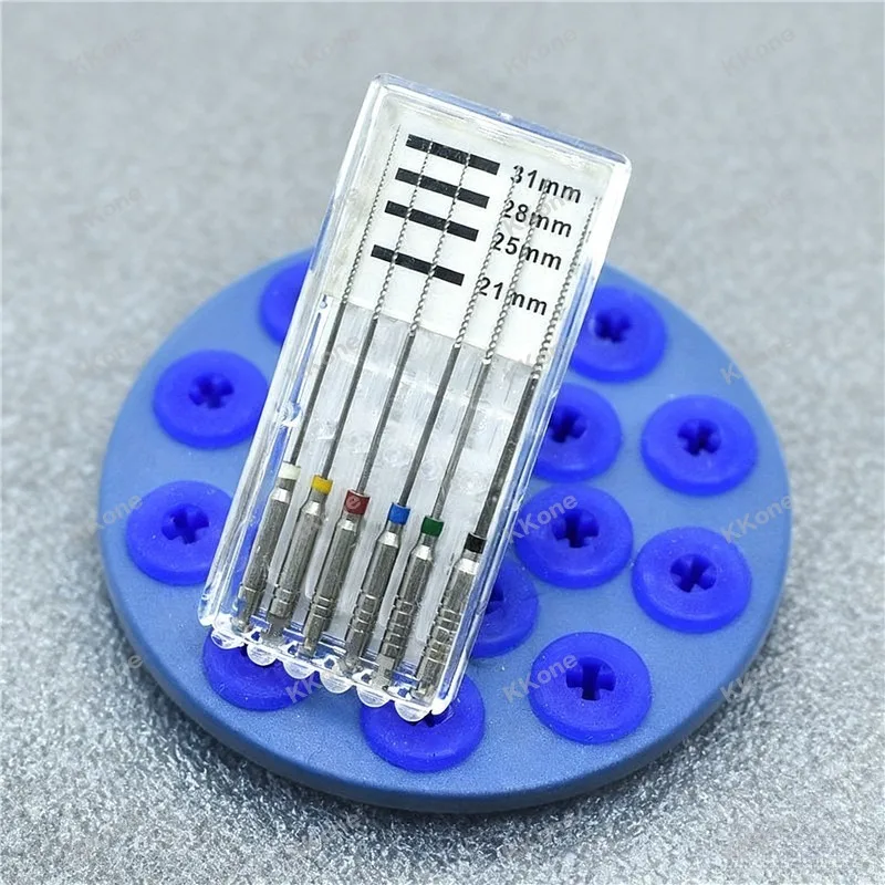 2Packs Dental 02Taper Extended Length Motor-Used Ni-Ti K-Files 31mm K-Type Reamers Endodontic Files Dental Instruments Materials