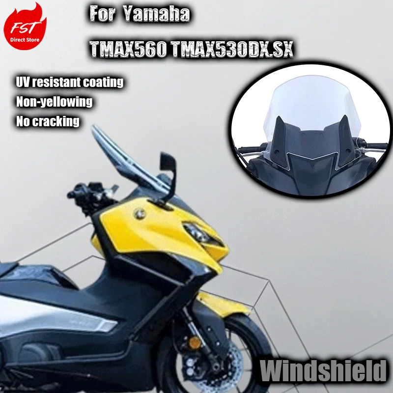 

For upgrading the windshield of Yamaha TMAX560 and TMAX530DX/SX with imported glass
