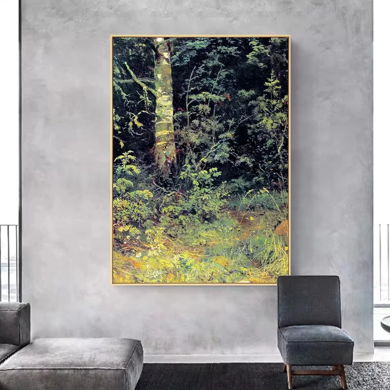 Ivan Shishkin Famous Russian Painter Realism Landscape Artwork Posters Canvas Painting Wall Art Pictures for Room Home Decor