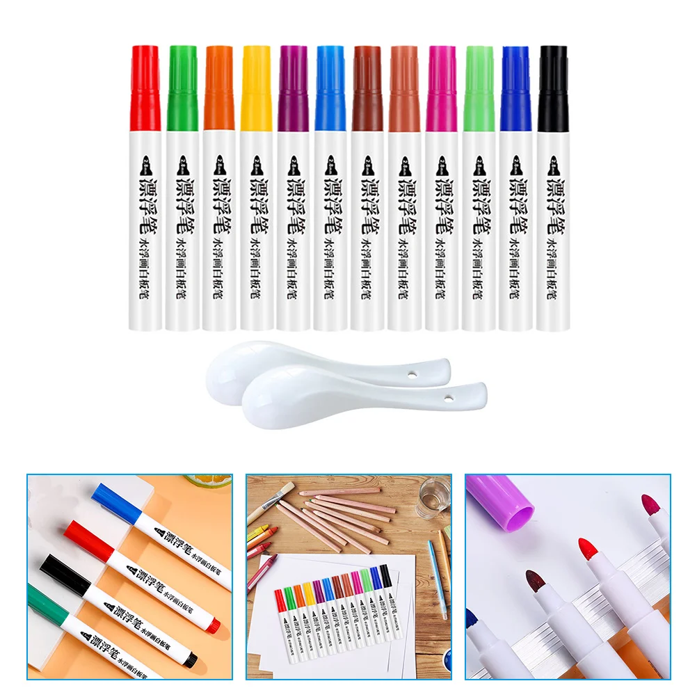 

1Set Floating Painting Pens Colorful Erasable Whiteboard Markers for School Office Educational Painting Tool