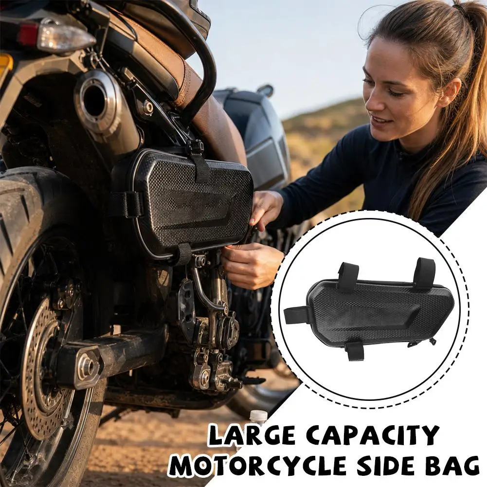 Large Capacity Waterproof Motorcycle Side Bag Universal Bike Storage Pouch For Cycling Accessories Multifunctional Storage Pouch
