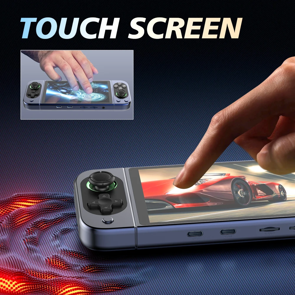 Open Source Retro Handheld Console D-50PLUS Linux System 5.0 inch Upgrade Touch Screen support WIFI Bluetooth Video Player