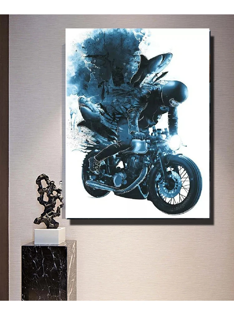 5D Square Round Diamond Painting Motorcycle Racer Cross Stitch Diamond Embroidery Pictures Of Rhinestones Handmade Art Gift E266