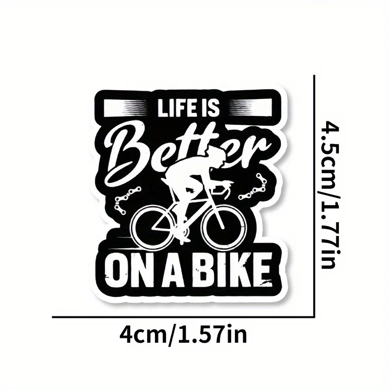 A durable PVC bicycle sticker, scratch-resistant, designed for road bikes and vehicle surfaces, providing sun protection for