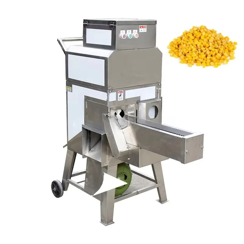 Sweet Corn Peeler Thresher Maize Shelling Machine Industrial Maize Dehusking Threshing Corn Kernel Removing Corn Sheller Machine