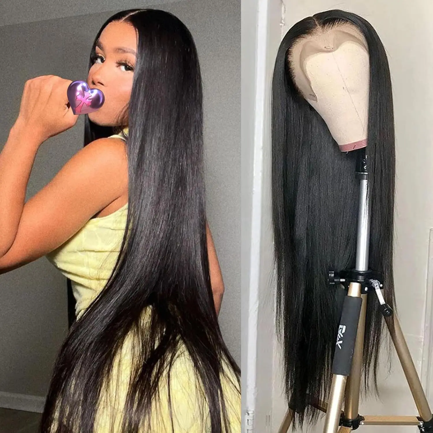 Glueless Wigs Human Hair 6x4 Lace Closure Wig Straight Wear And Go Wigs Pre Cut Lace 5x5 Lace Wig Ready To Wear Human Hair Wigs