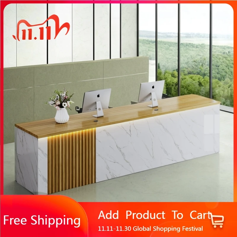 

Hotel Luxury Reception Desks Modern Shop Beauty Bar Restaurant Executive Design Reception Desks Company Bureau Trendy Furniture