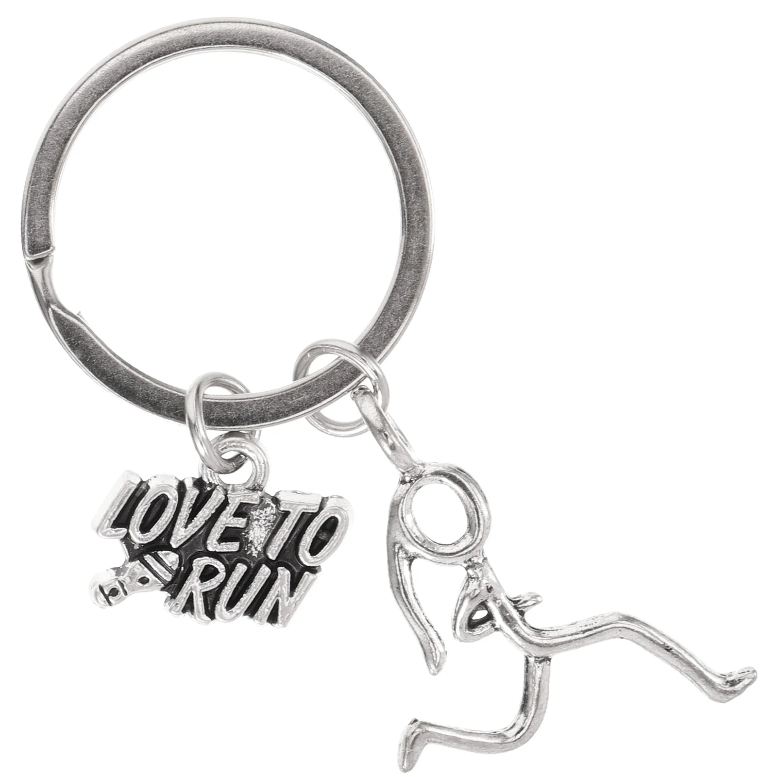 

Necklace Running Key Chain Man for Men Keychains Zinc Alloy Bungee Hanging Ornament