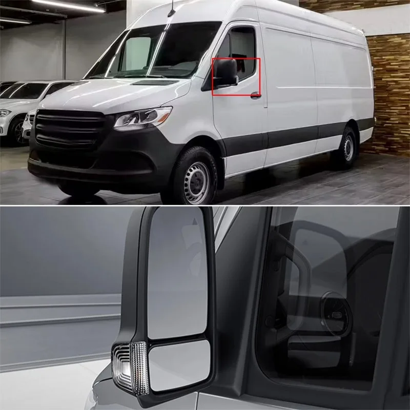 9109064700 A9109064600 Left Right Wing Mirror Indicators Lens Lamp Turn Signal Light For Mercedes Sprinter (907/910) 2018-2024