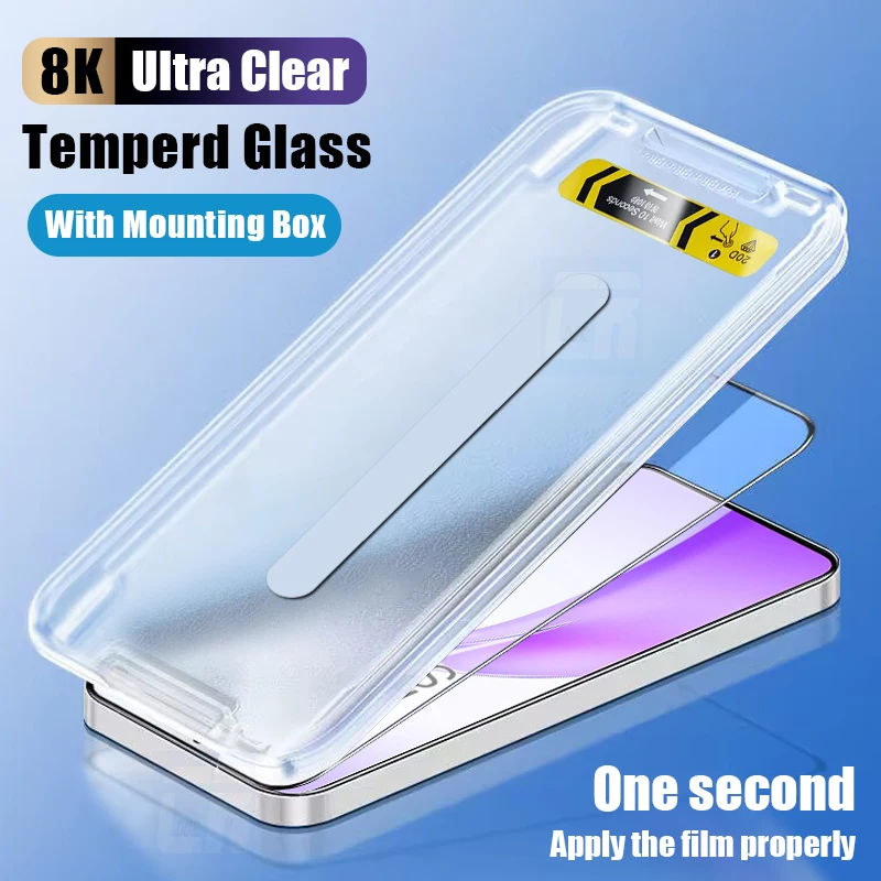 One-click Installation Tempered Glass For OnePlus Ace 3V 2V Nord 3 2 2T N300 N200 N30 N20 SE Screen Protector With Alignment Box