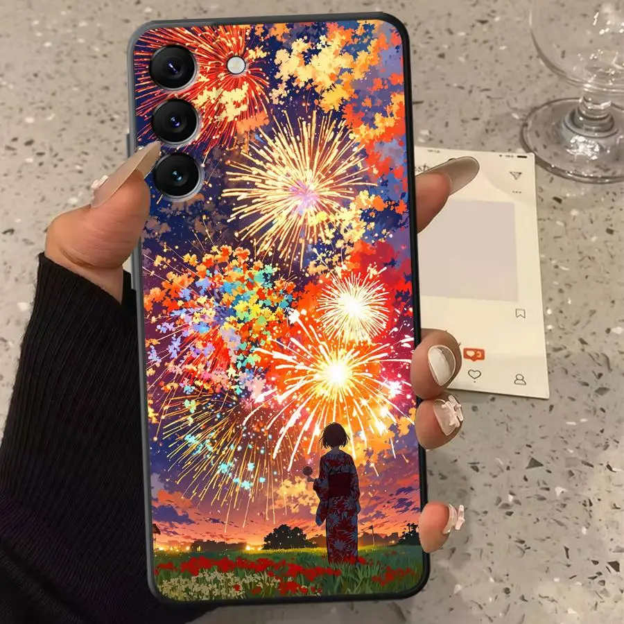 Vibrant Night Sky Phone Cover Case for Samsung Galaxy A06 A20s A02s A71 A73 A05 A53 A03 A04 A50 A56 A30s