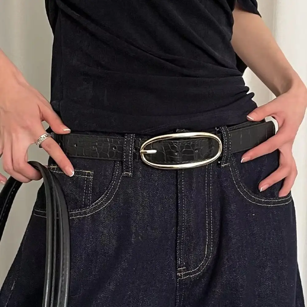 

Ins Style Designer Women's Belt PU Leather Red Black Coffee Y2k Waist Belt Luxury Casual Dress Jeans Belt Streetwear