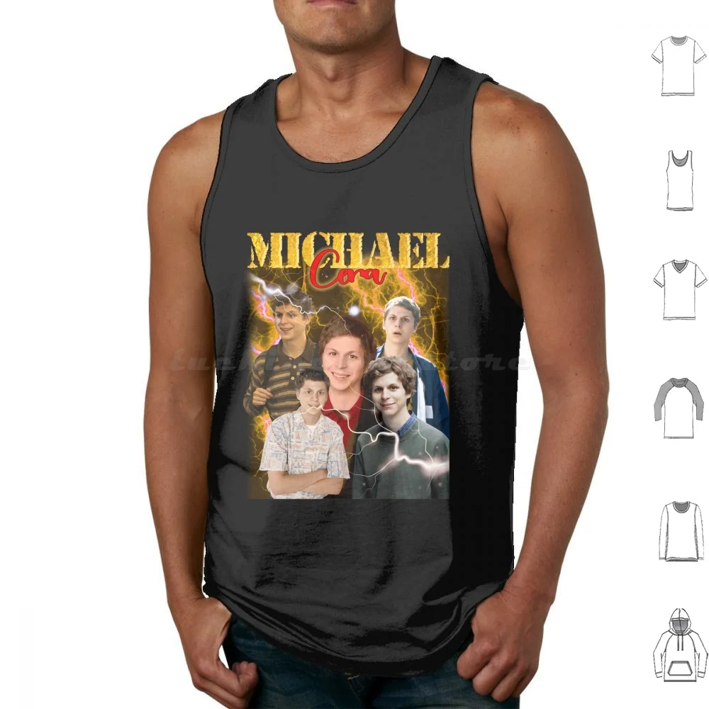 

Michael Cera Tank Tops Print Cotton