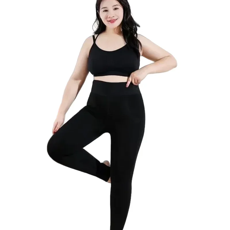 -30℃ New Women's Thickened Fleece Pantyhose, Warm Leggings, Plus Size, Large, Big, Lady Trousers, Female Clothing, Winter,Fat