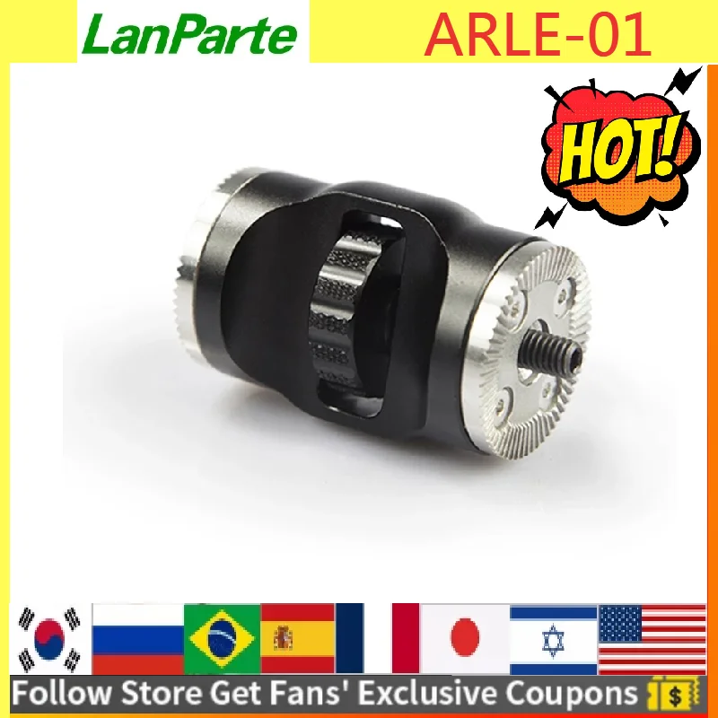 Lanparte Double Rosette Lock Extension Spacer Adapter of Arri Standard for DSLR Camera Rig Accessories