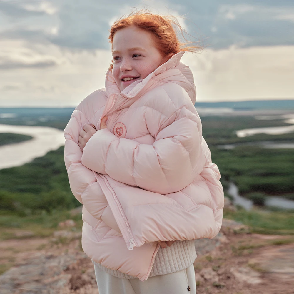 Dave Bella Girls Thicken White Duck Down Parka Jacket Hooded Children Winter Warm Coats Windproof Outwear Clothes DK4263606