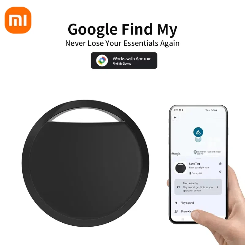 

Bluetooth GPS-трекер Xiaomi для телефонов Android работает с Google Find My App Key Finder Pet Smart Tag для Samsung Pixel OnePlus