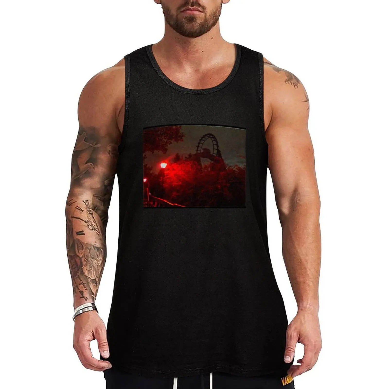 The Demon at Six Flags Tank Top gym shirts T-shirt sports