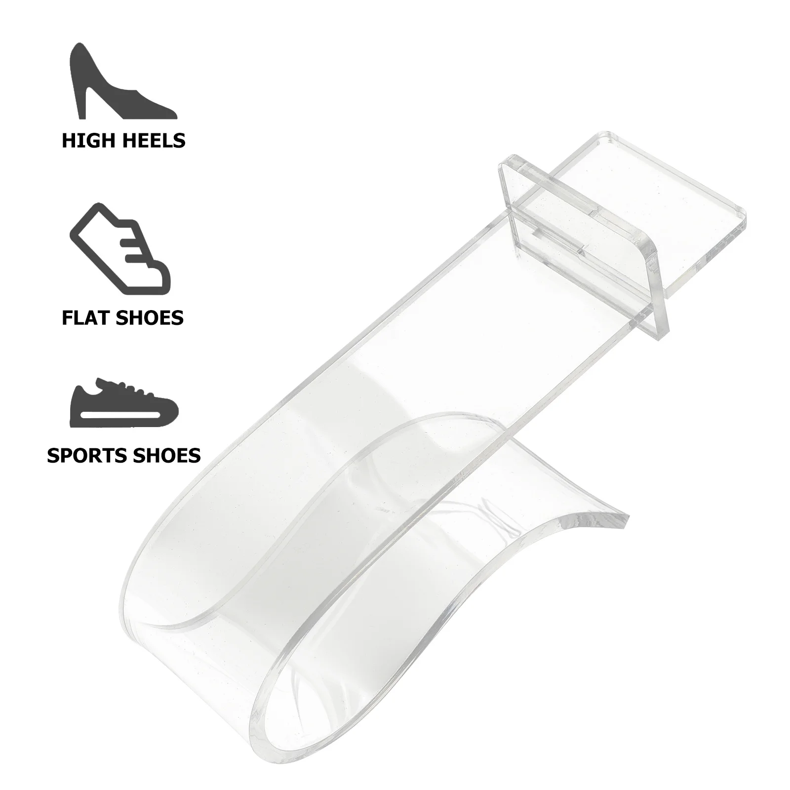 

3Pcs Transparent Acrylic Shoe Storage Display Stands Durable Shoe Holders for Home Store Booties Sandals Acrylic Display Stands