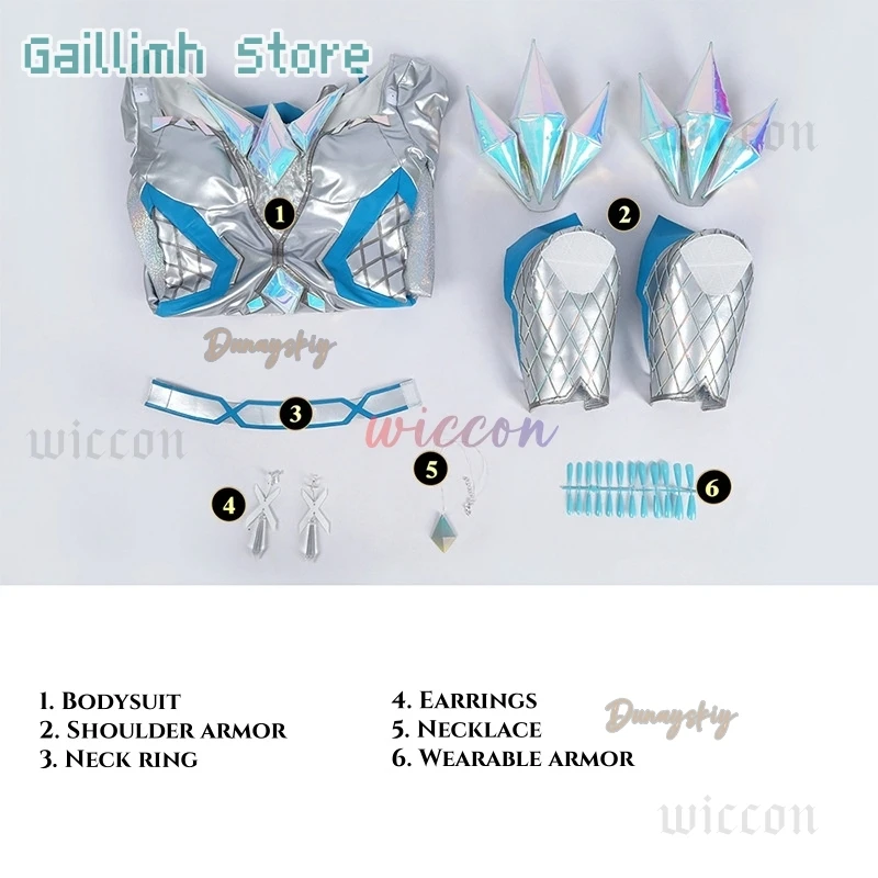 أزياء أنيمي الملكة البيضاء التأثيرية إيما فروست أزياء تنكرية إيما جريس فروست أزياء نسائية للهالوين كرنفال بدلة لعب الأدوار