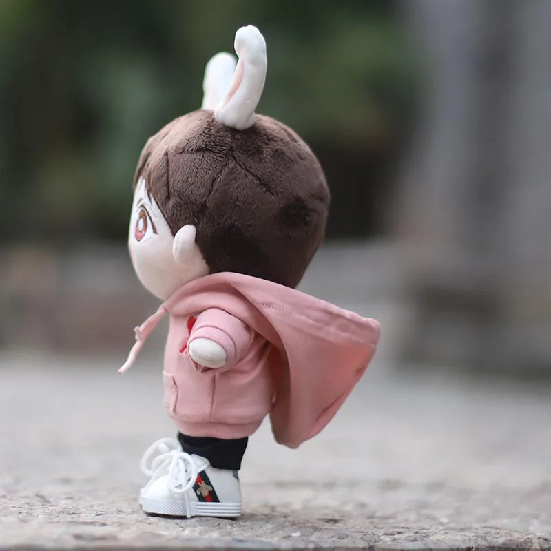 20CM Star Doll Clothes 15 Style Outfit Hoodie Fleeces Dress Up Cute Plush Doll Accessories EXO idol Doll Fans Gift DIY Toys