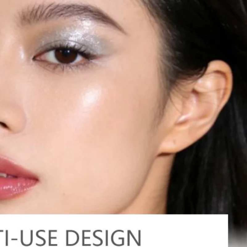 Metallic Eyeshadow Stick Double Head Ultra Pigmented Cream Sponge Pen Shimmer Highlighter for Wedding Makeup Finish