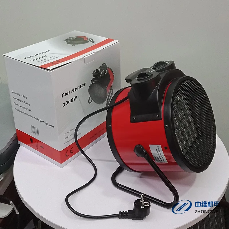 AOLIVIYA European Standard 3KW Ceramic PTC Heater Aluminum Metal Mesh Air Warmer Box Pack Specialty Tools