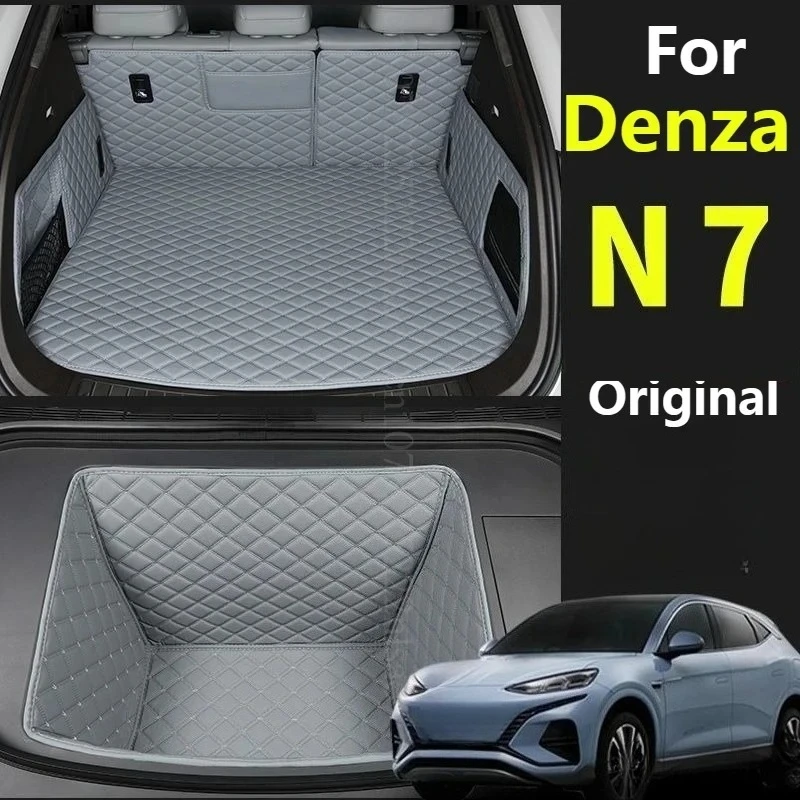 

For Denza N7 2025 Custom Car Trunk Mat BYD Seagull Leather Full Coverage Cargo Liner Waterproof Original Interior Accessories