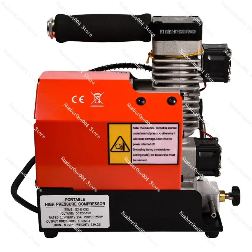 GX-CS2 30Mpa 300Bar 4500Psi 12V PCP compressore d\'aria 12V pompa portatile ad alta pressione per immersioni subacquee serbatoio pompa auto uscita