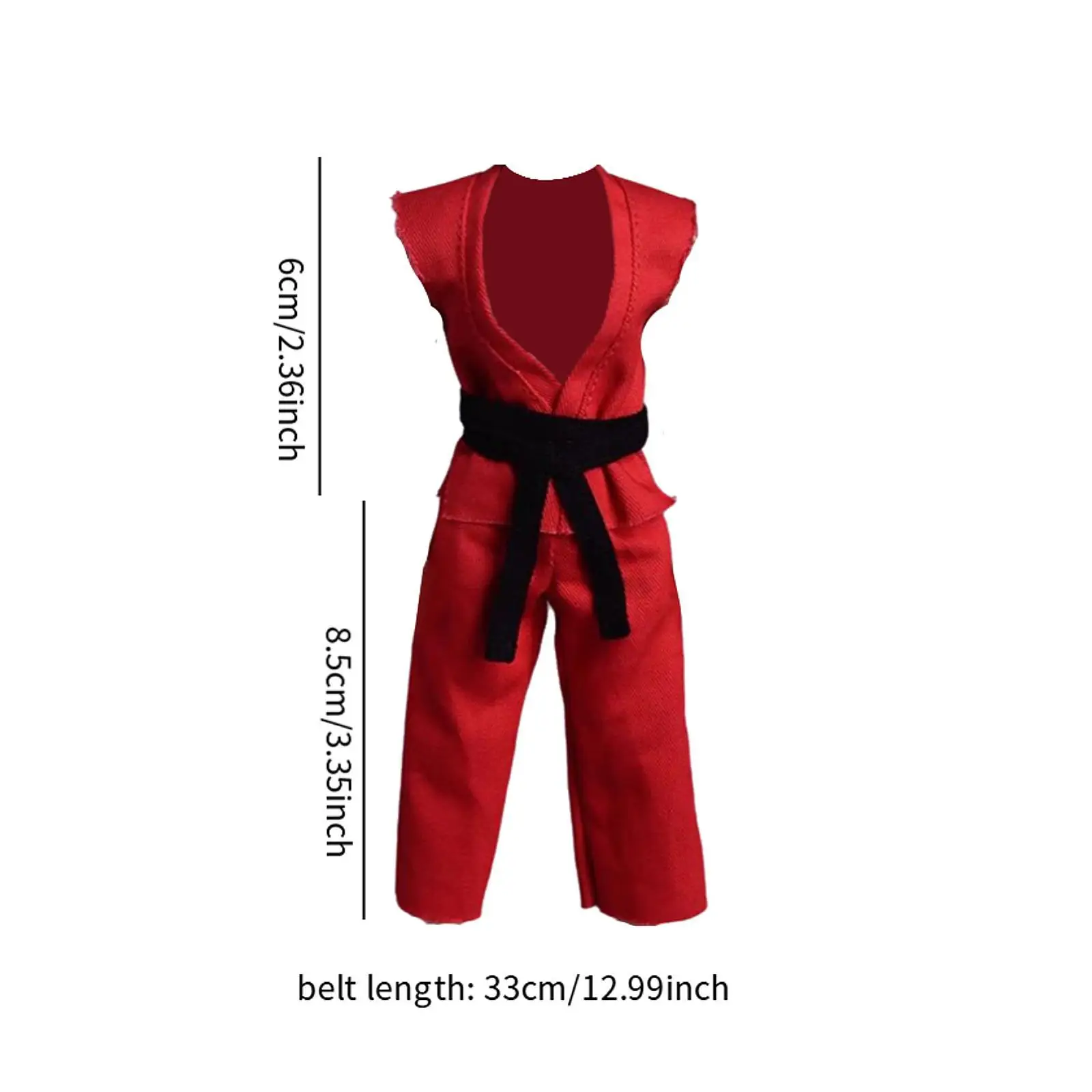 ชุดกิโมโนสำหรับตุ๊กตาแอคชั่นฟิกเกอร์ขนาด 1/12  งานแฮนด์เมด อุปกรณ์เสริม DIY ชุดแต่งตัวตุ๊กตาจิ๋ว  ชุดยูโดสำหรับตุ๊กตาขนาด 6 นิ้ว