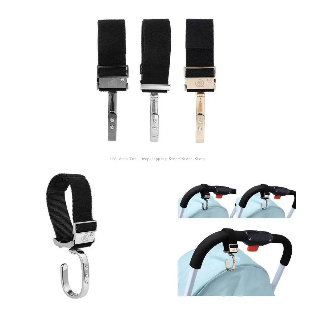 

Baby Stroller Hook 360 Degree Rotation Pushchair Hanger Pram Shopping Bag Clip