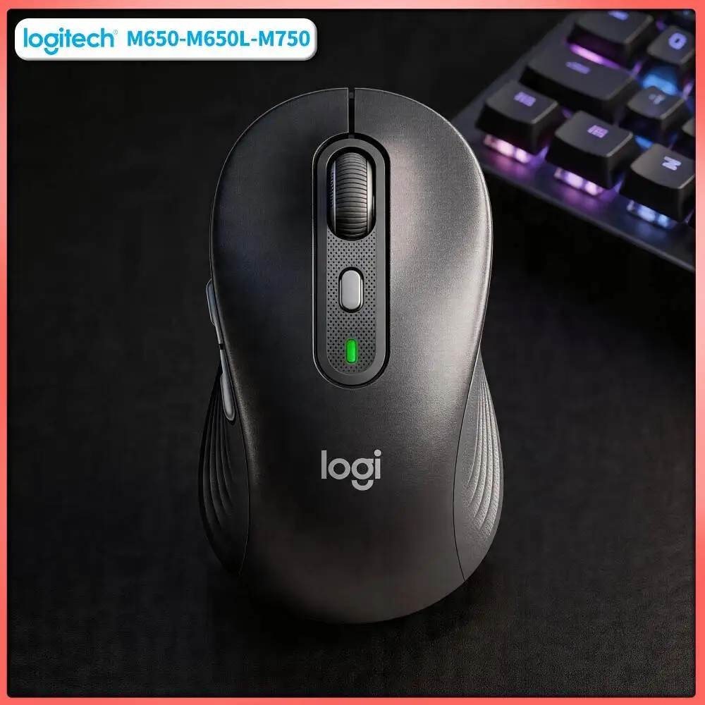 Silent M750 Bluetooth Mouse - SmartWheel Precision Scroll, Recycled Plastic Body, 10m Stable Range, Work Desk Pick Tool