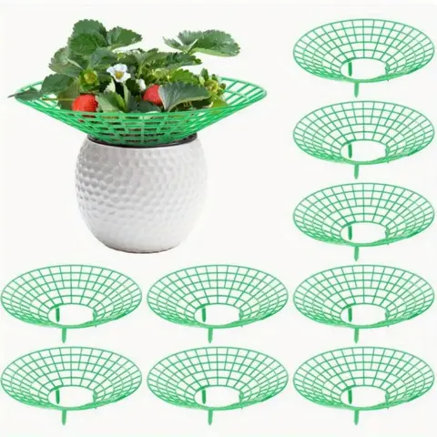 5/10pcs Strawberry Plant Supports with Three Sturdy Legs Provide Protection for Strawberries Against Mold, Rot, and Dirt