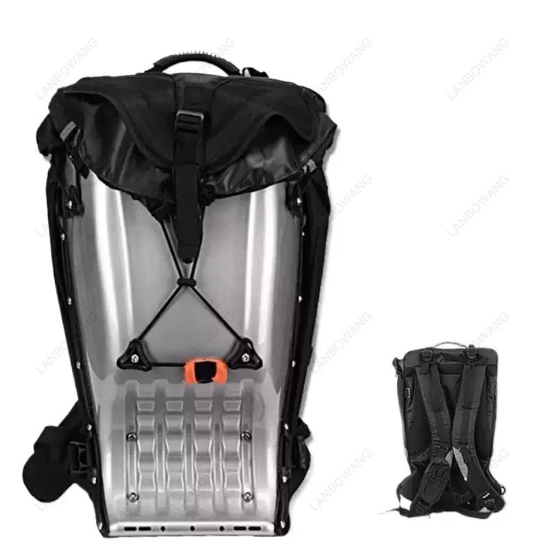 Motorcycle Racing Helmet Bag 25L ABS Hard Shell Waterproof Drop‑Resistant Backpack Men Riding Travel Storage Tank Bag
