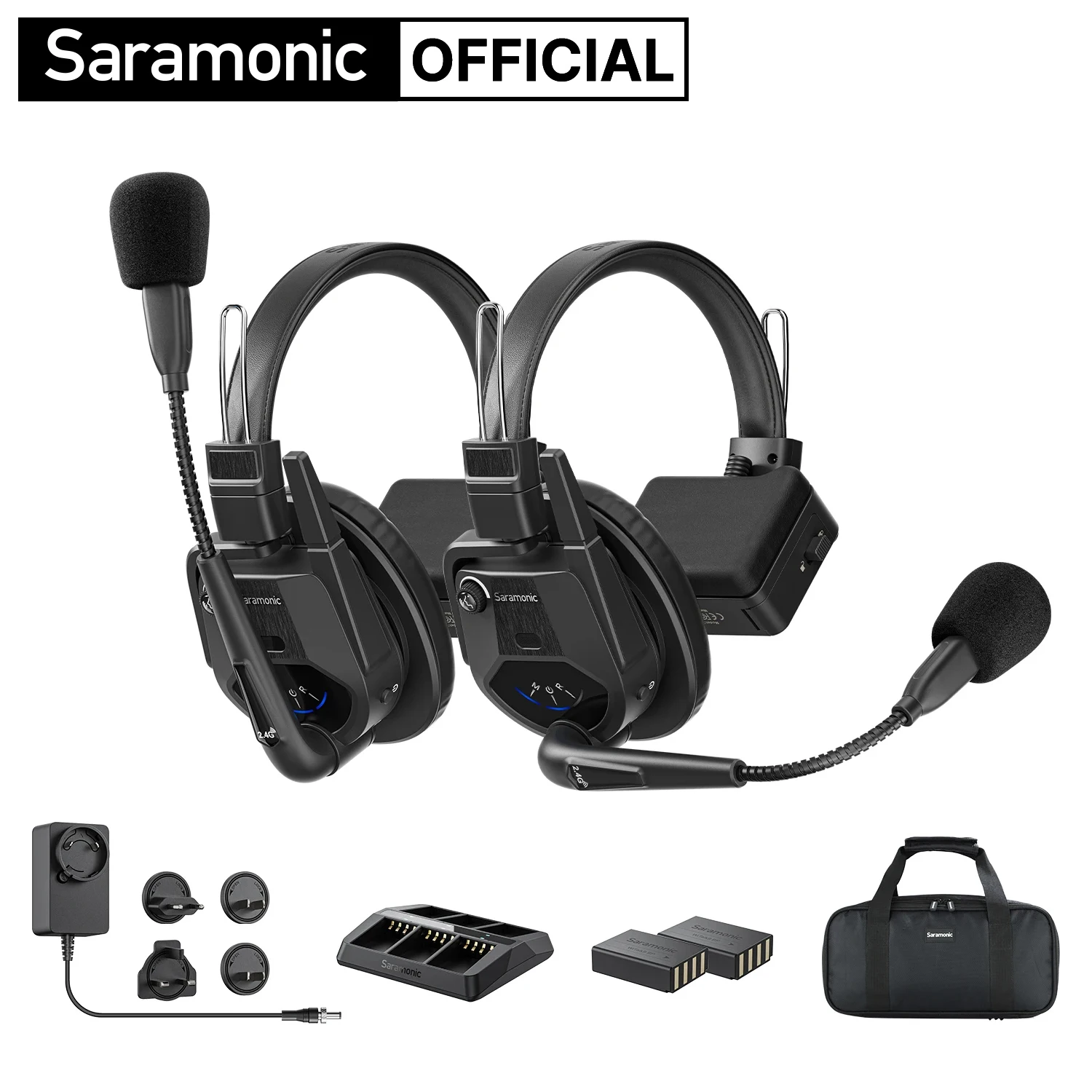 

Saramonic WiTalk9SE-2S Wireless Headset Full-duplex Intercom Communication System for Filmmaking Live performances Sports Events