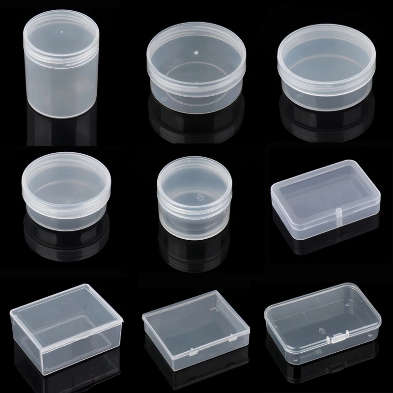 1 SZTUK Plastikowe pudełko Organizer biżuterii Pudełko na biżuterię Pudełko na biżuterię Koraliki Pierścionek Kolczyk Pudełka na biżuterię do przechowywania biżuterii