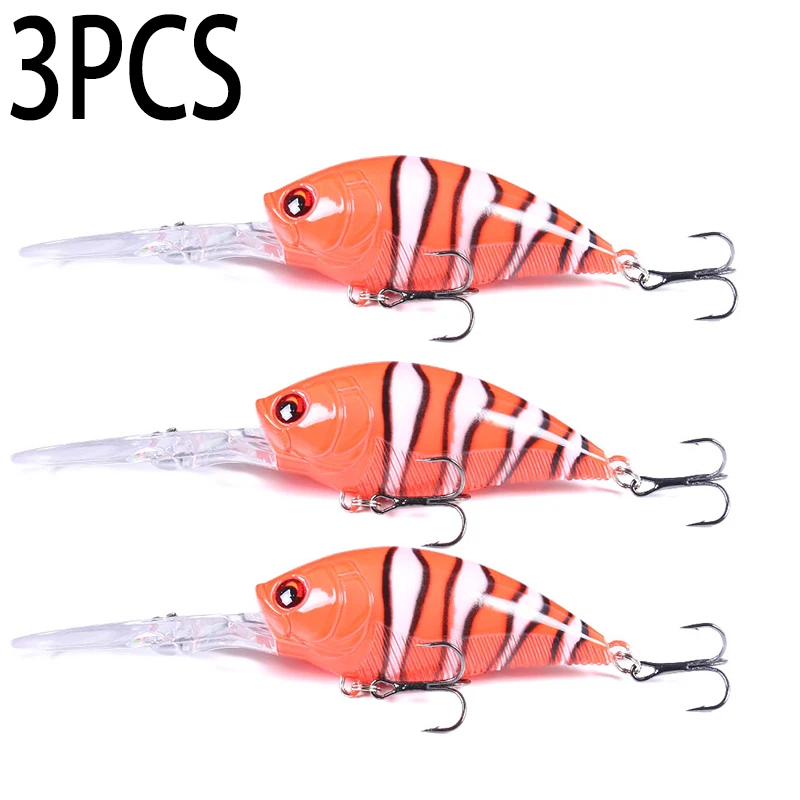 Hengjia 12,5cm 20,5g Crankbait Köder Angelköder Hecht Karpfen Angeln Künstlicher Hartköder Wobbler Crankbait Angelzubehör
