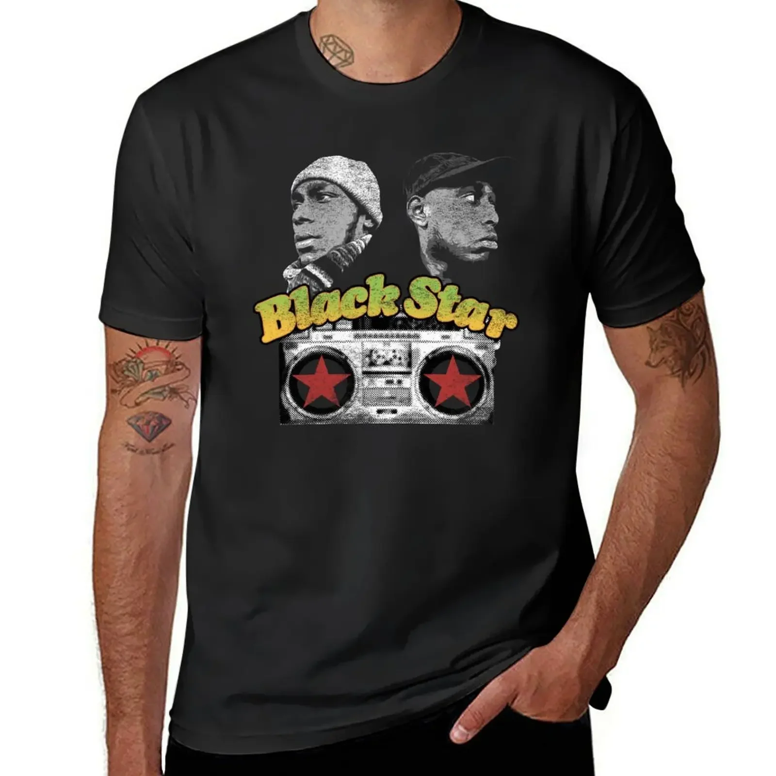 new edition graphics t shirts men Thank You For Memories Olivia Newton Retro Style Mos man & Talib Kweli Are Black Star T-Shirt