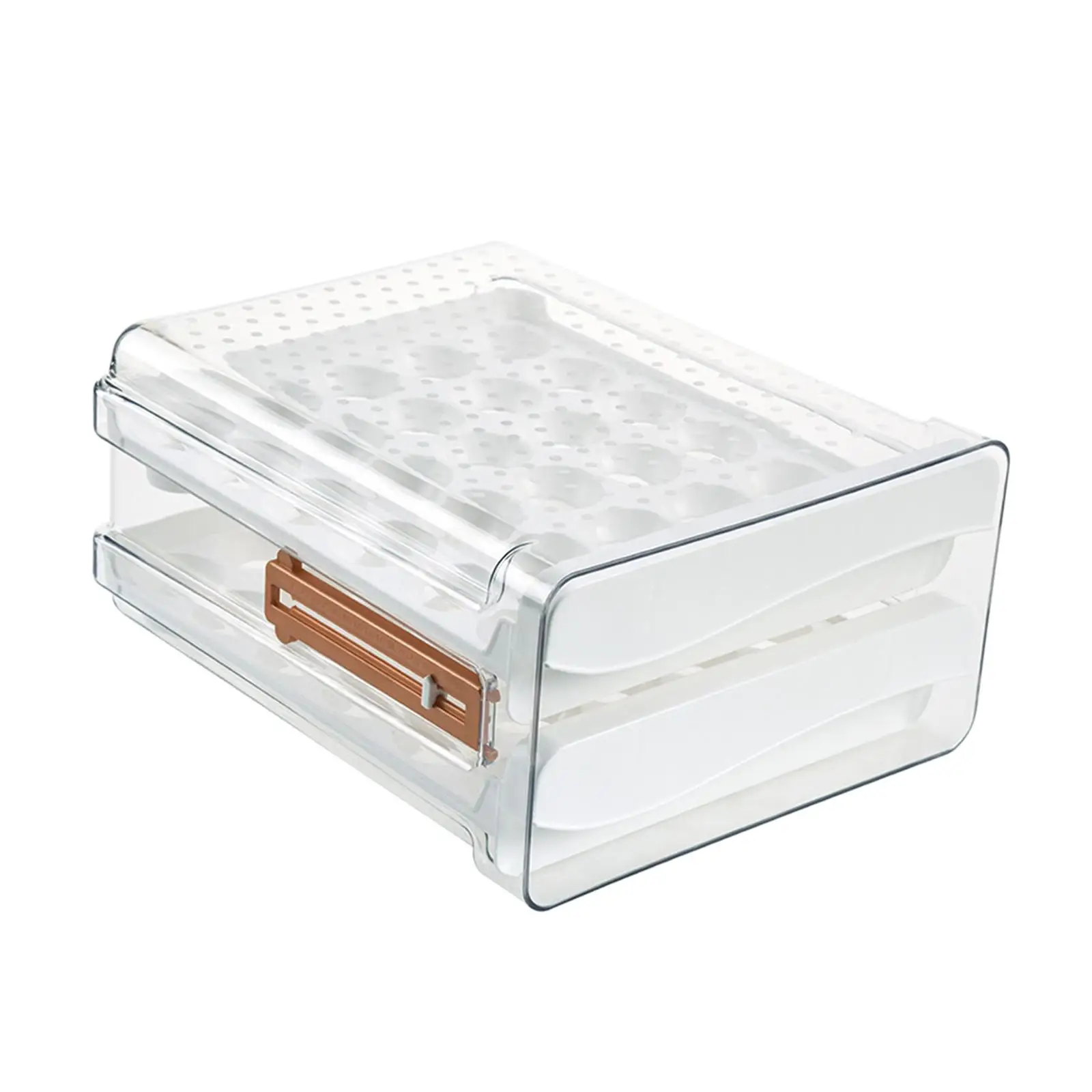 Egg Storage Container for Refrigerator Stackable Clear Fridge Organizer with Time Scale Holder for 32 40 60 Eggs Fresh Keeping